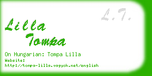 lilla tompa business card